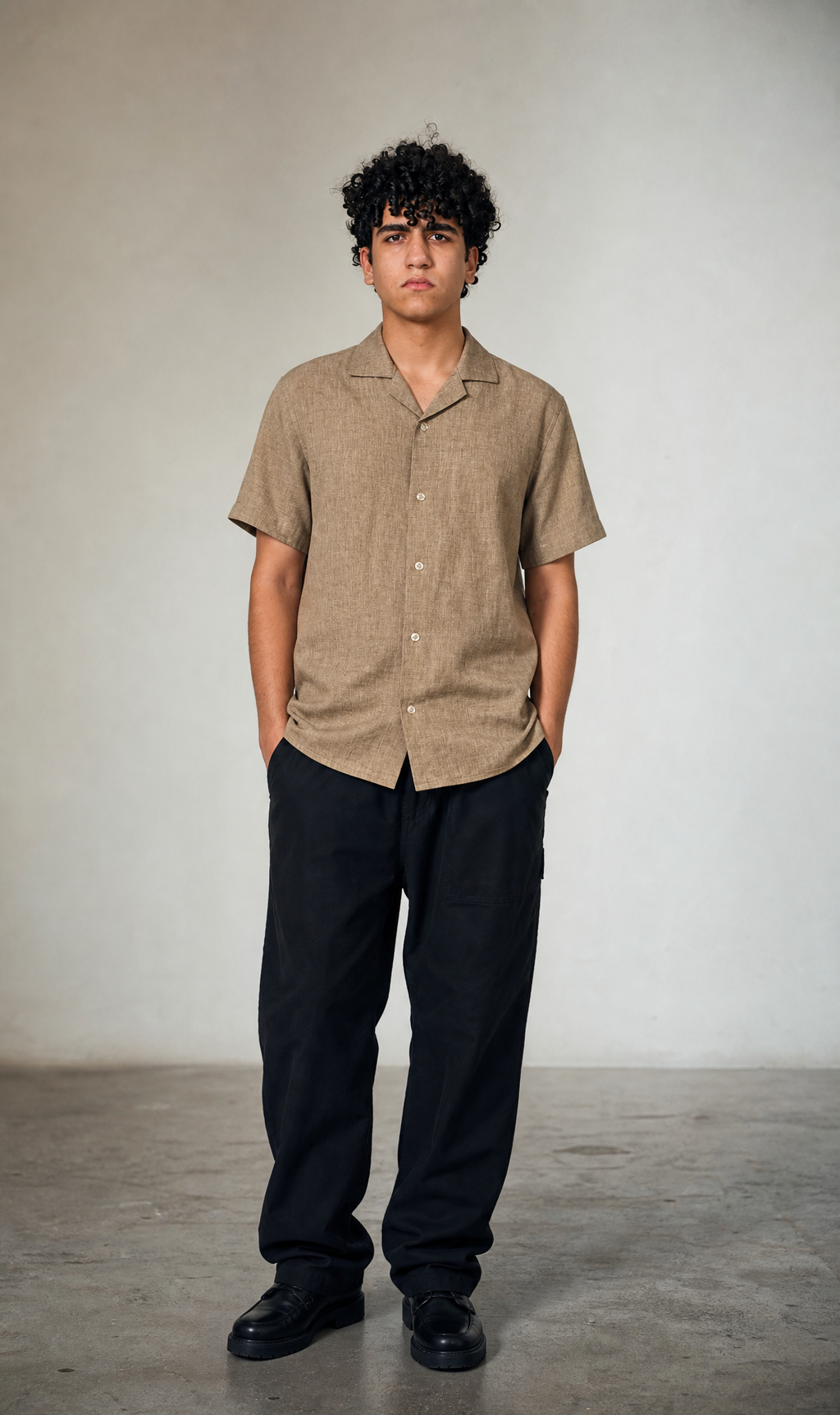 Linen Set ( Brown & Black )