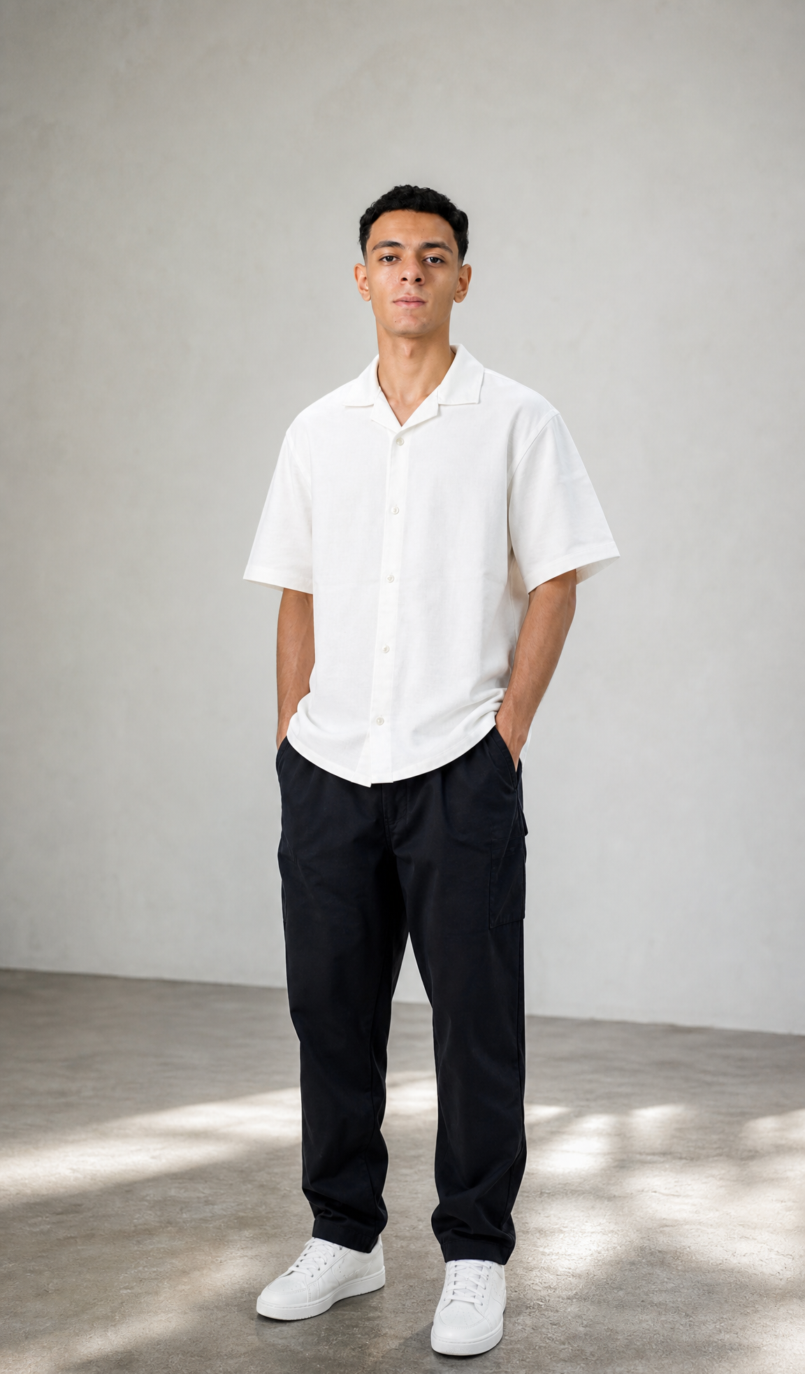 Linen Set ( White & Black )