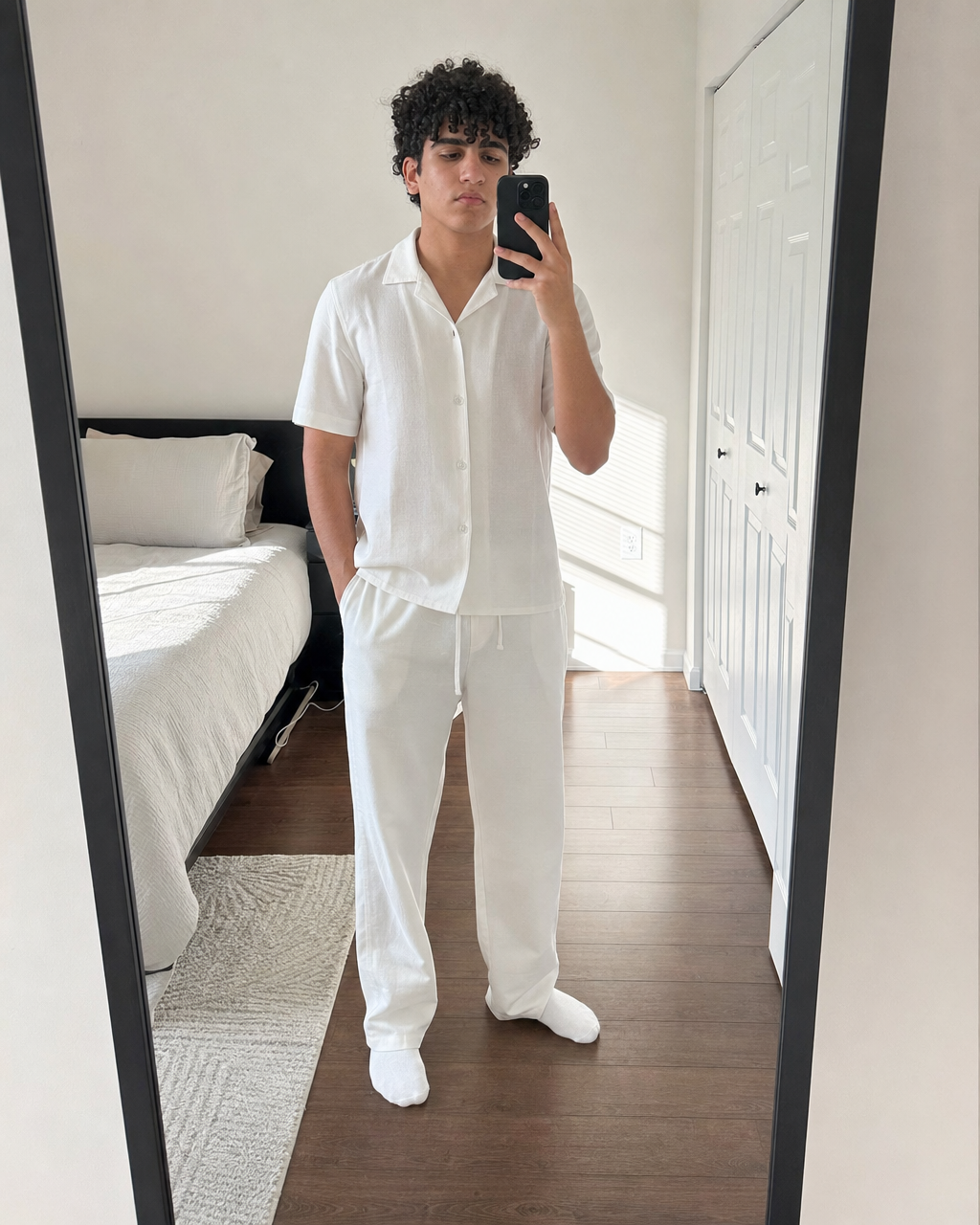 White Linen Set