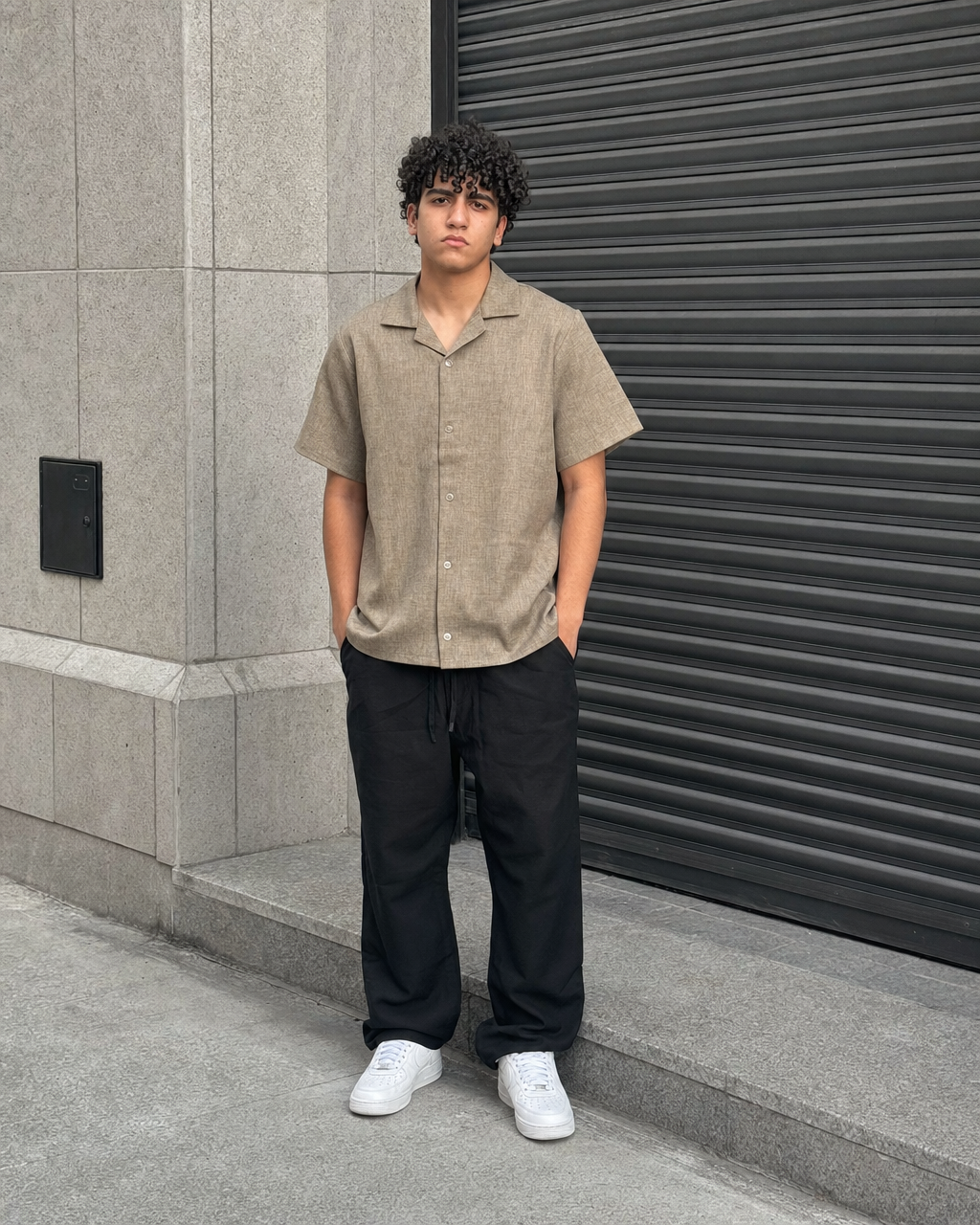 Linen Set ( Brown & Black )