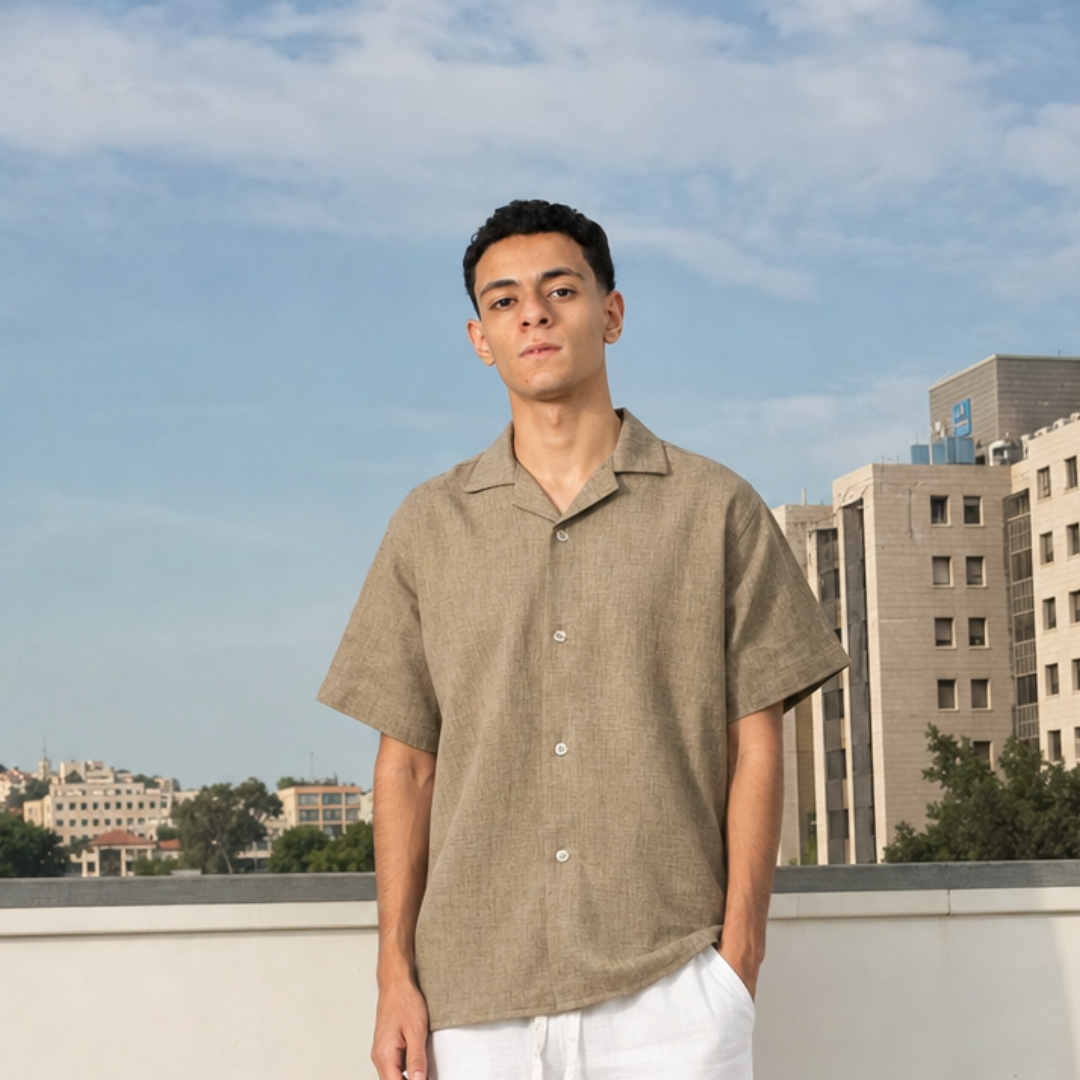 Brown Linen Shirt