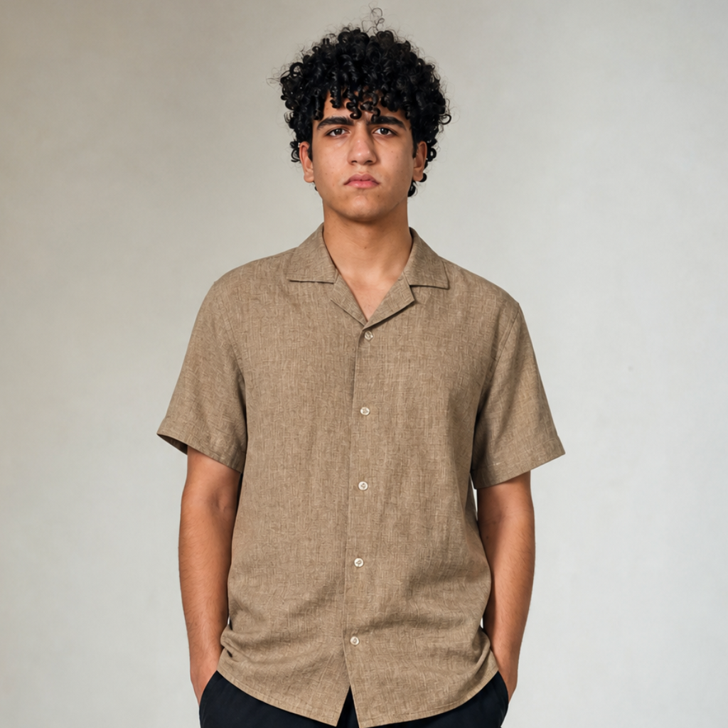 Brown Linen Shirt