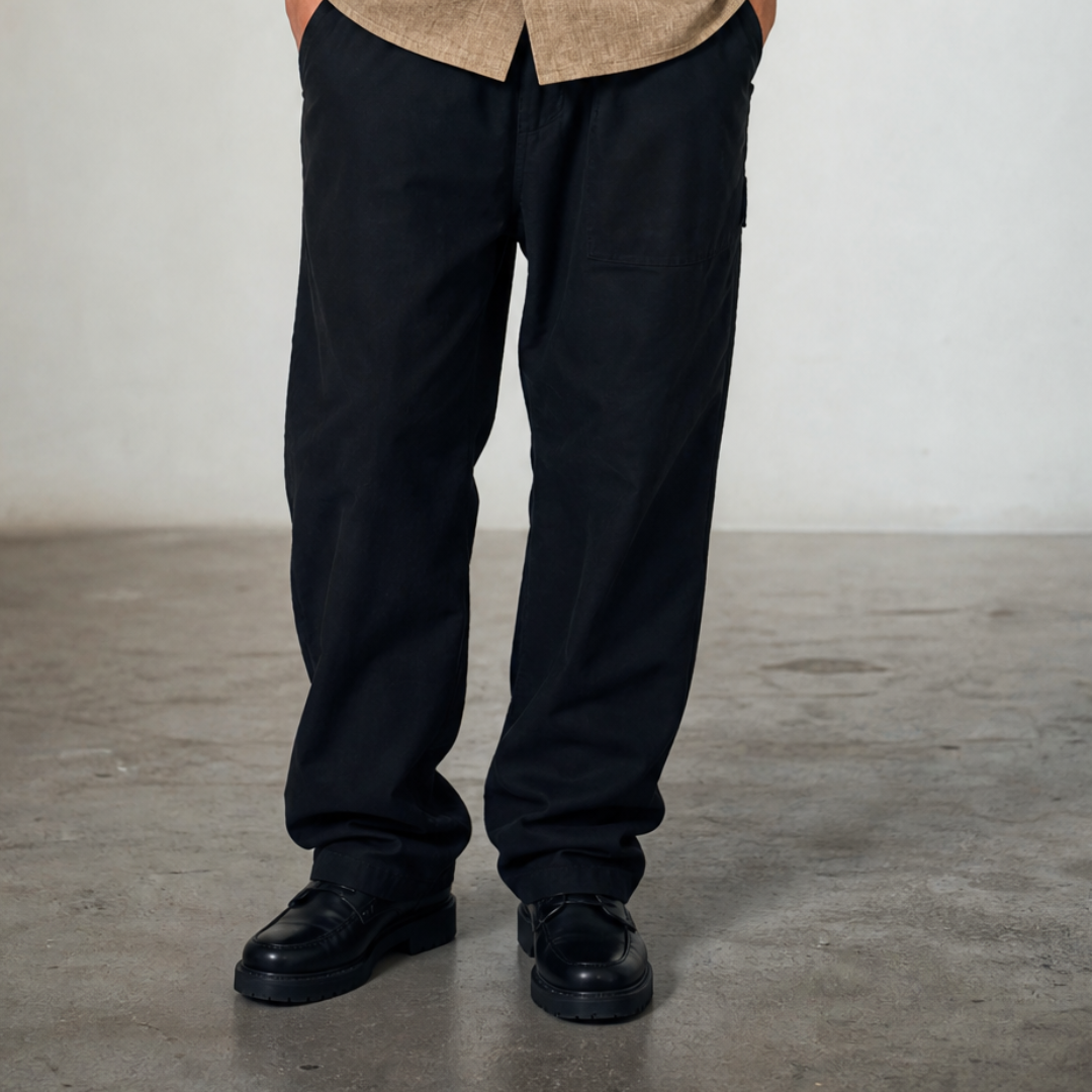 Black Linen Trousers