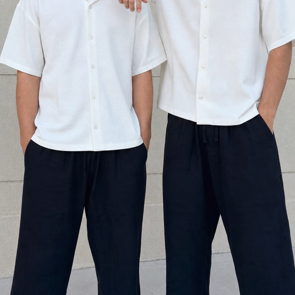 Black Linen Trousers