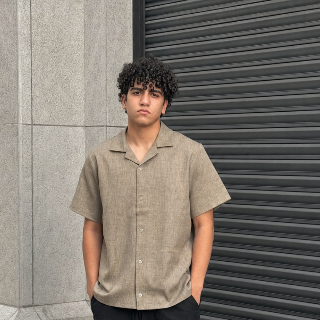 Brown Linen Shirt