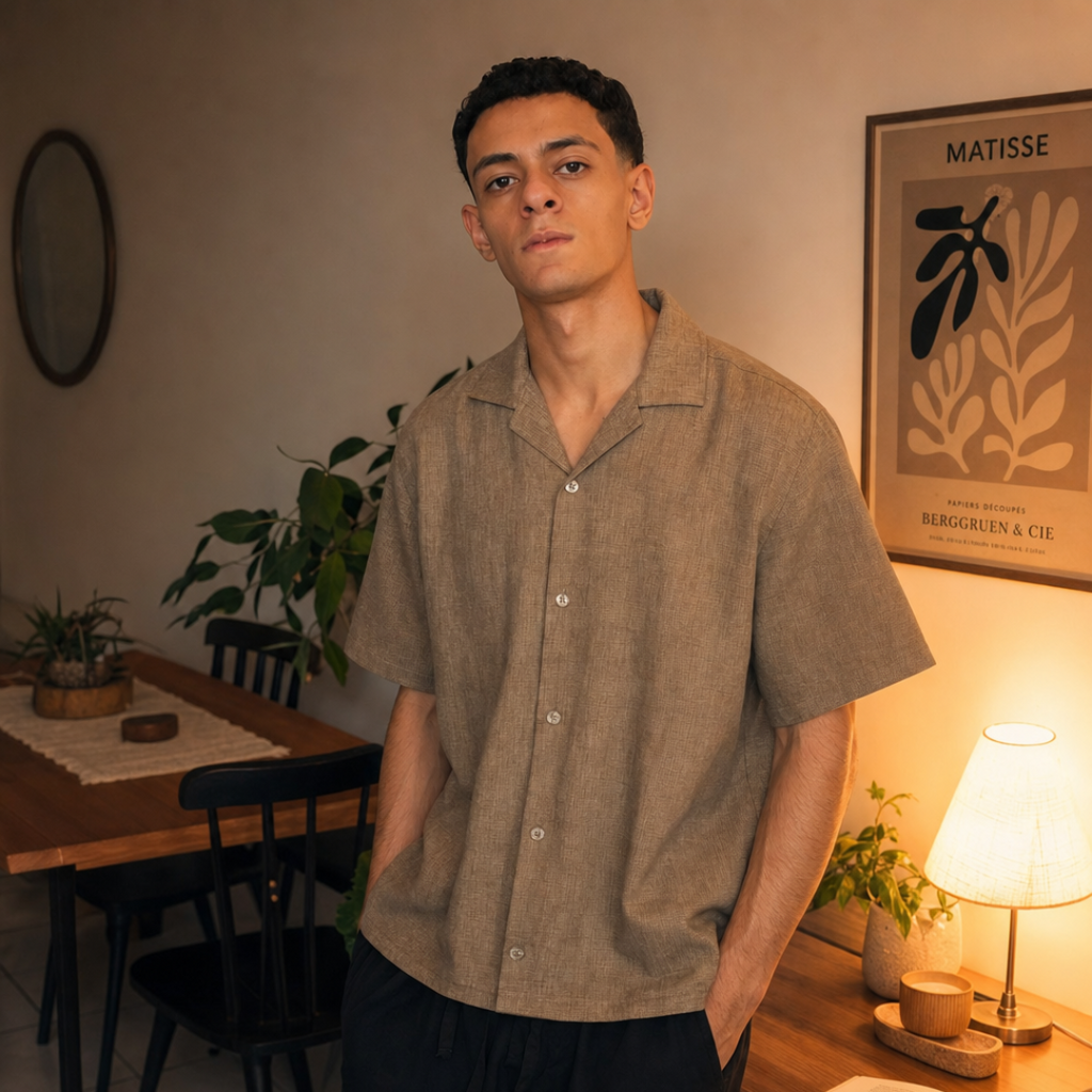 Brown Linen Shirt